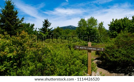 Monadnock Mountain seen from Gap Mountain in New Hampshire 
