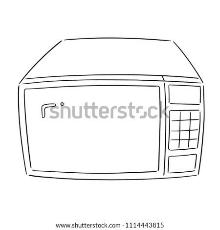 vector of microwave oven
