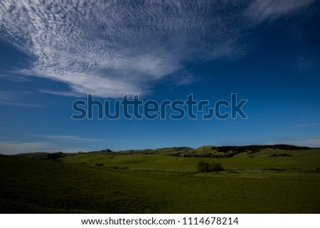 Blue Sky and green fields