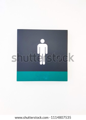 Restroom sign - men background