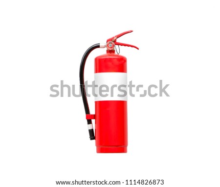 Fire extinguisher isolated on white background.