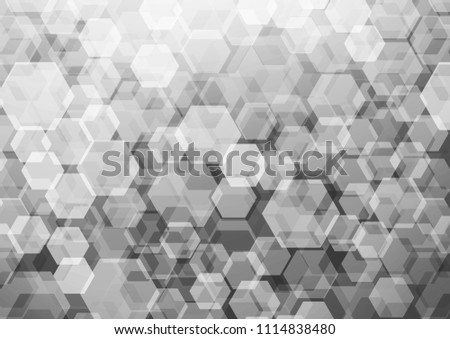 Light Silver, Gray vector abstract mosaic background. Colorful abstract illustration with gradient. A completely new template for your business design.