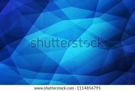 Light BLUE vector triangle mosaic texture. Creative illustration in halftone style with triangles. Polygonal design for your web site.