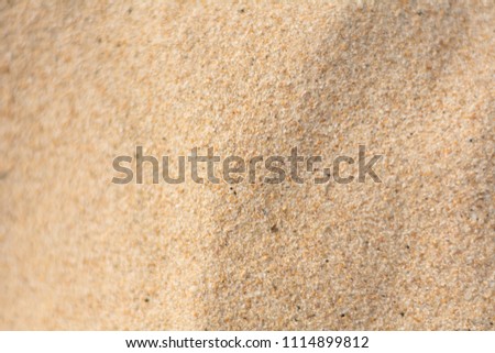 Sand pattern Close-up On the beach
