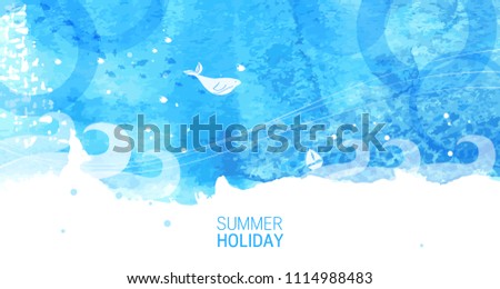 Summer background illustration