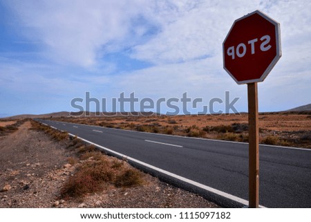Dirt road desert