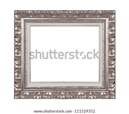 Silver picture frame.
