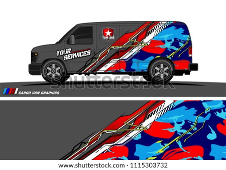 car decal design vector. abstract background for vehicle vinyl wrap