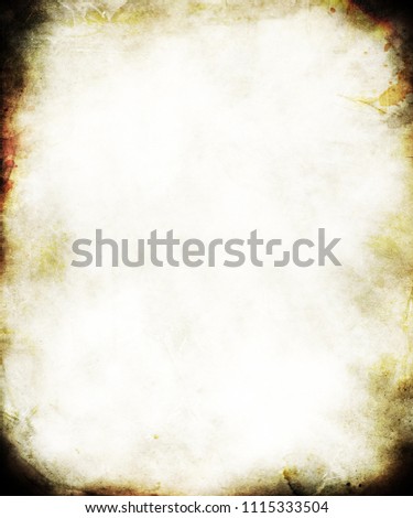 Grunge halloween background with dark frame and space for your design, horror texture