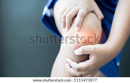 Knee inflammation of sports people.
