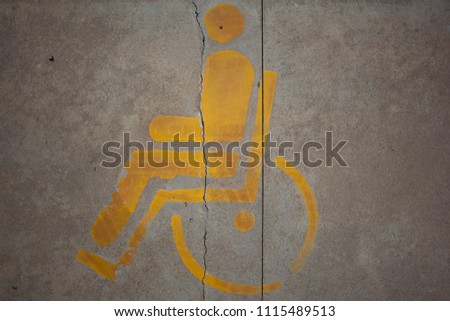 Wheelchair reserved parking