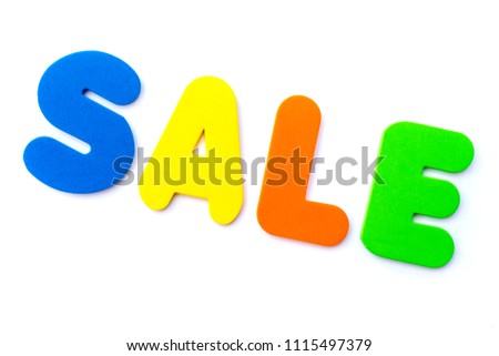 The word SALE over a plain white background.