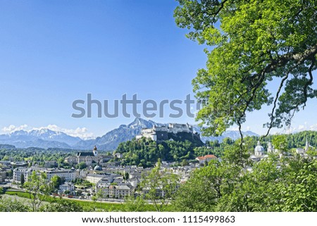 City of Salzburg with Fortress Hohensalzburg