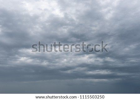 dramatic cloudy sky from fujarah beach, in fujarah united arab emirates