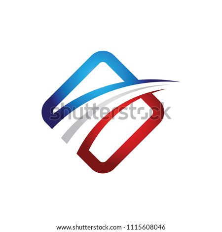 Way and Logistic Transportation Logo Vector Illustration Royalty-Free Stock Photo #1115608046