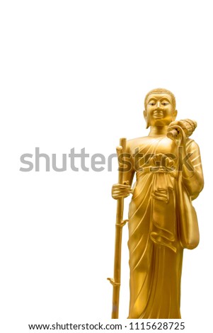 Buddha on the background cliping part