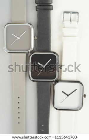 Set of wristwatches for background
