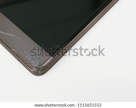 new mobile phone screen crack and damage without protection