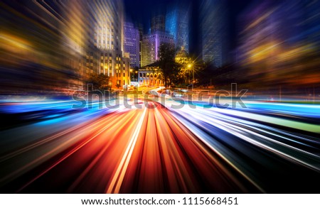 Motion speed city background