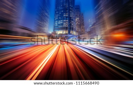 Motion speed city background