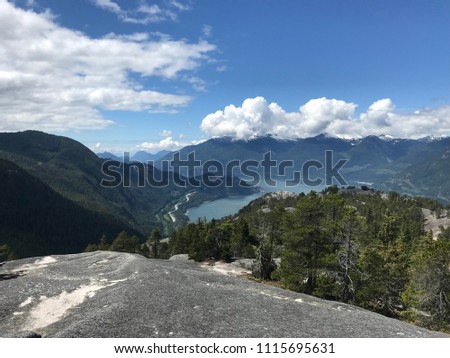 Beautiful view from the summit of the Chief, Squamish