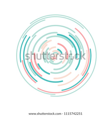 Bright green color abstract background in minimalist style made from colorful circles. Business concept for cover decoration of brochure, flyer or report.