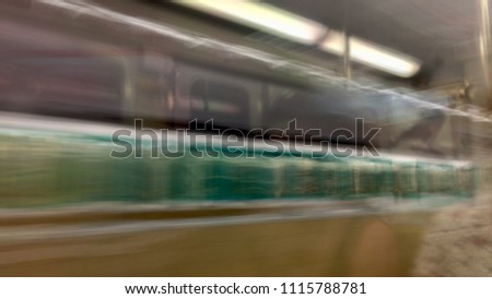blurry paris metro window reflection