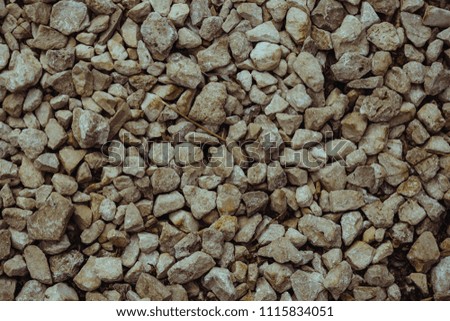 Crushed stone texture background. Macadam. Stone texture