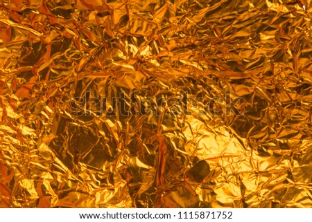 close-up texture of foil