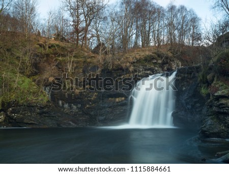 Falls of Falloch long exposure image
