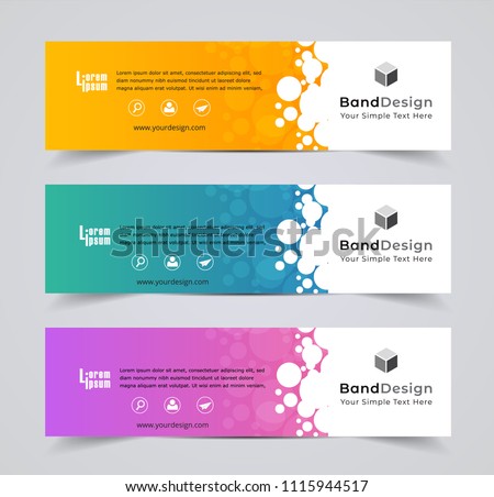 Abstract Header Banner design Vector Background for cover page website and advertising. Royalty-Free Stock Photo #1115944517