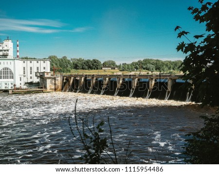 view of hydroelectric power station