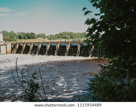 view of hydroelectric power station