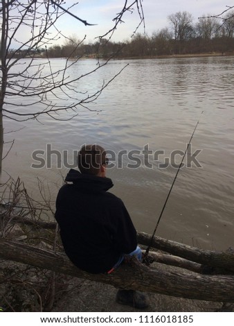 Fisherman on the Maumee River