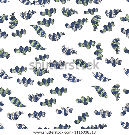 Seamless pattern Gentle, spring on white, black and violet colors. Vector illustration. Watercolor painting.