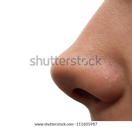 girl's nose. macro Royalty-Free Stock Photo #111605987