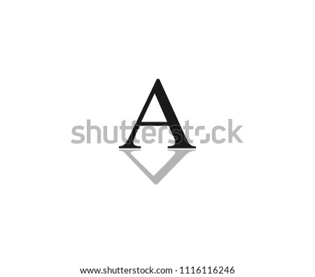 Letter A Shadow V Logo