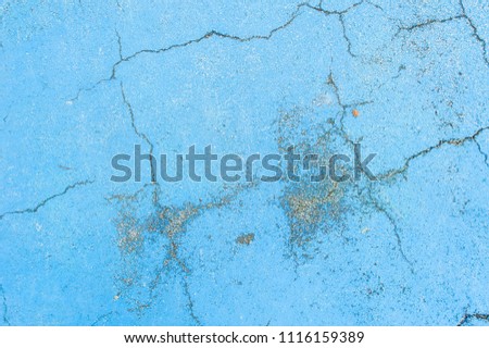 blue cracked wall grunge background