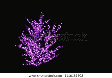 Violet Neon Tree