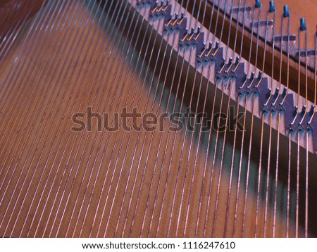 inside piano metal lines