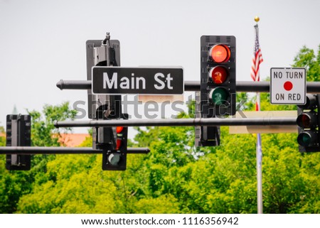 Durham, North Carolina / United States - May 12, 2018:Street Sign