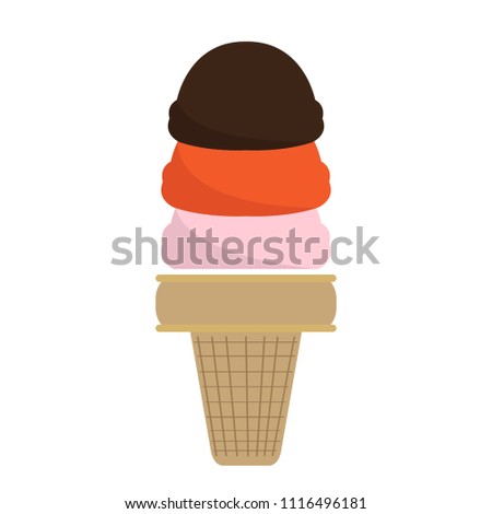 Isolated ice cream icon