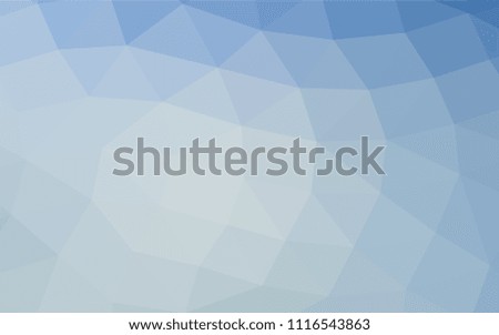 Light BLUE vector abstract mosaic background. An elegant bright illustration with gradient. The elegant pattern can be used as part of a brand book.