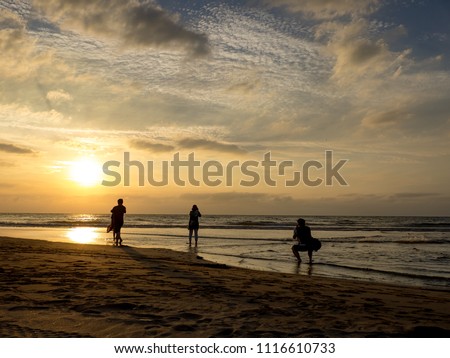 beach in sunset