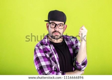 Person making money sign
