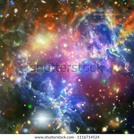 Galaxy and stardust. The elements of this image furnished by NASA.
