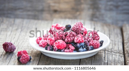 Frozen berries  summer food
