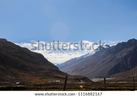 View from kaza, spiti valley