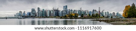 Vancouver skyline panorama