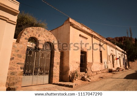
Old houses in the Argentinean desert